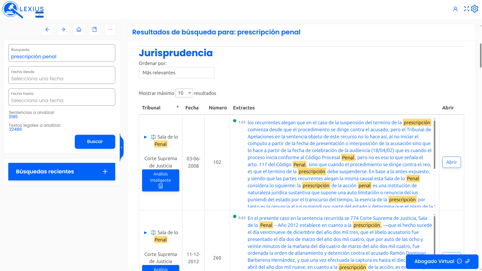 Resultados de búsqueda