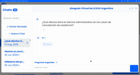 Controles del Abogado Virtual