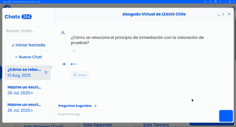 Controles del Abogado Virtual