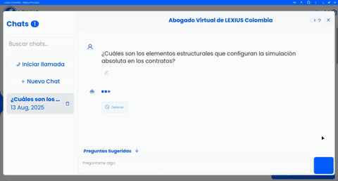 Controles del Abogado Virtual