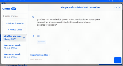 Controles del Abogado Virtual