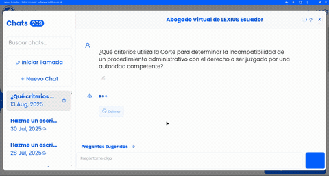 Controles del Abogado Virtual