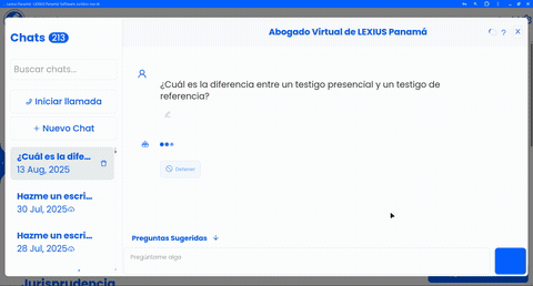 Controles del Abogado Virtual