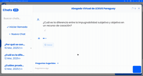 Controles del Abogado Virtual