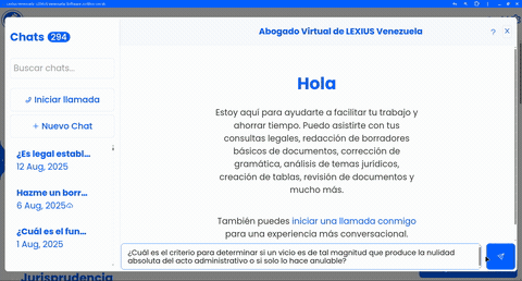 Controles del Abogado Virtual