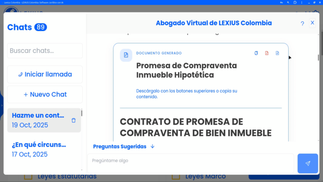Mejor formato de borradores del Abogado Virtual