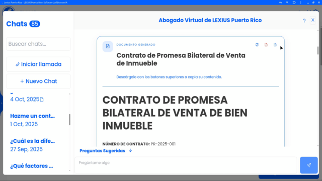 Mejor formato de borradores del Abogado Virtual