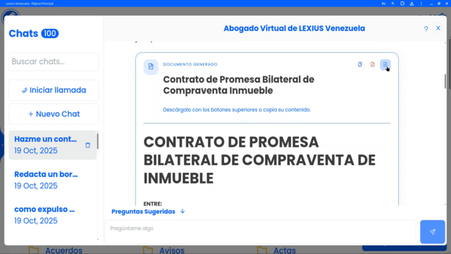 Mejor formato de borradores del Abogado Virtual