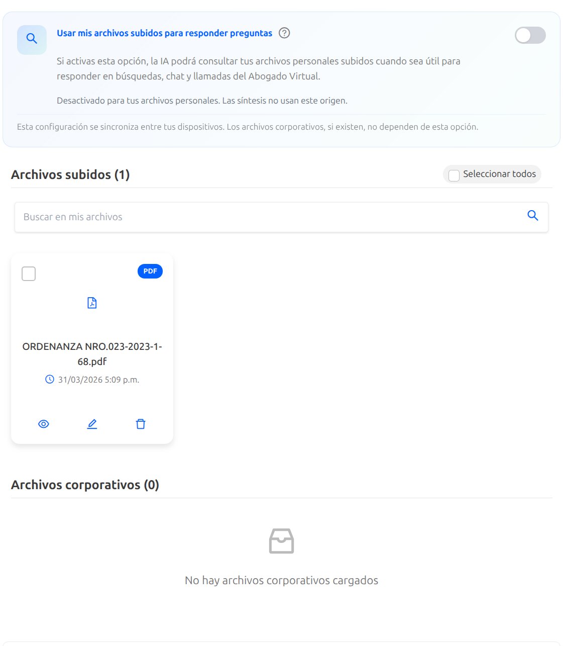 Archivos corporativos en LEXIUS Puerto Rico
